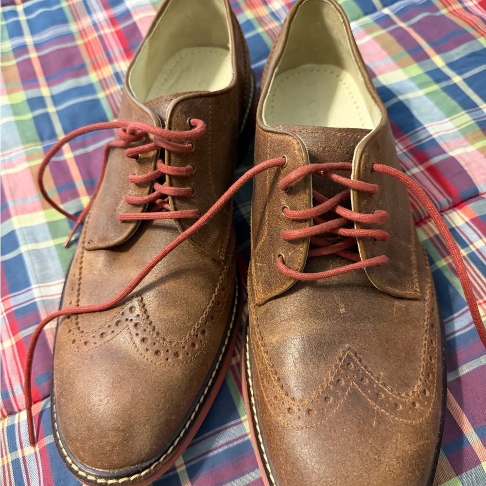 Cole Haan Tan Leather Wingtips- Nike Air sole